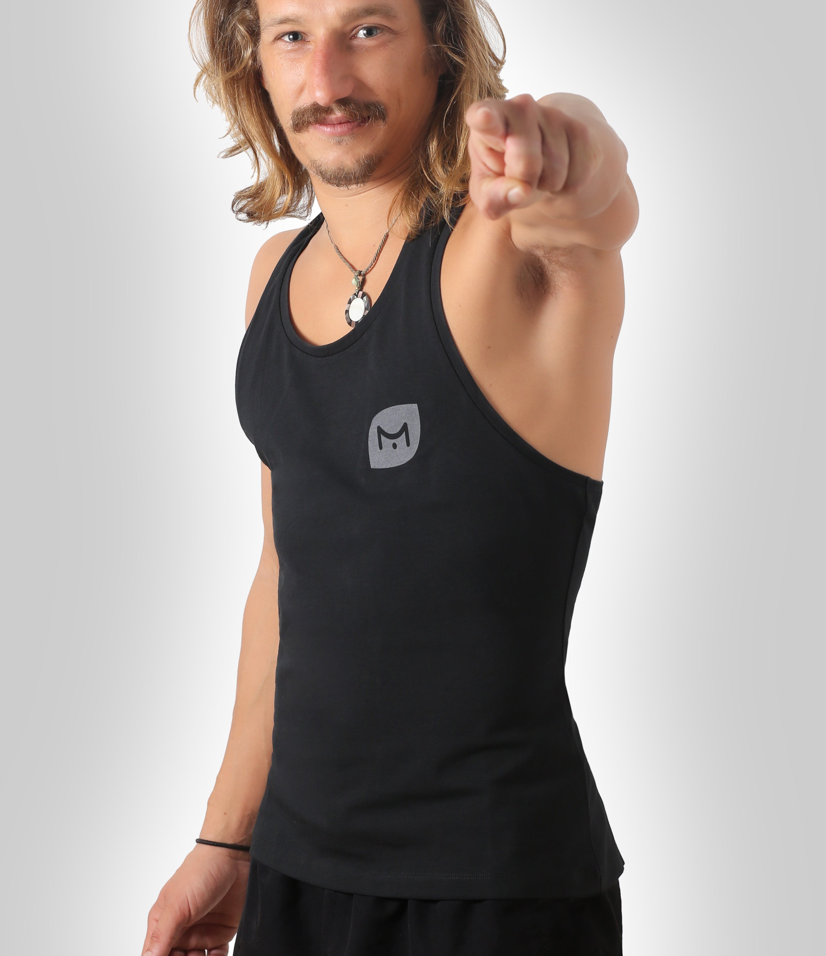 Tank Top Herr Svart